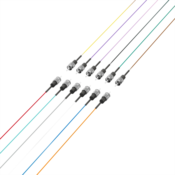 Faserpigtail ST OS2 G652D -- farbiges Set 2m - 12 Stück