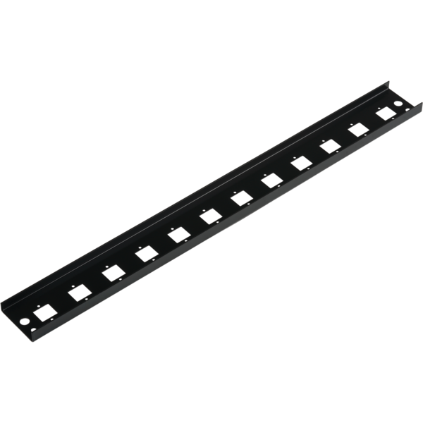Frontblende 12xE2000®Duplex, E2000®, Compact (RDM) gerade Vers. sw