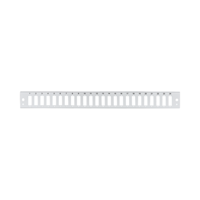 Frontblende 24 x SC Duplex/LC Quad -- vertikal, grau