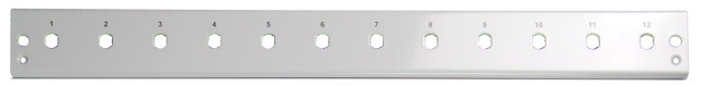 Frontblende 24 x ST/FC (D-hole), grau, Frontblende 24 x ST/FC (D-hole), grau,