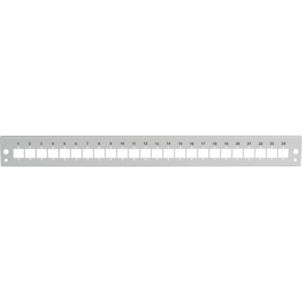 Frontblende 24xE2000®Duplex, E2000®, Compact (RDM) gerade Vers. gr