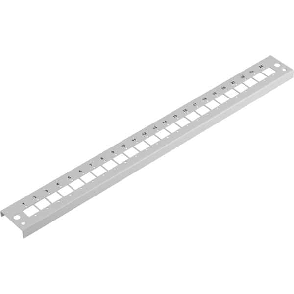 Frontblende 24xE2000®Duplex, E2000®, Compact (RDM) gerade Vers. gr