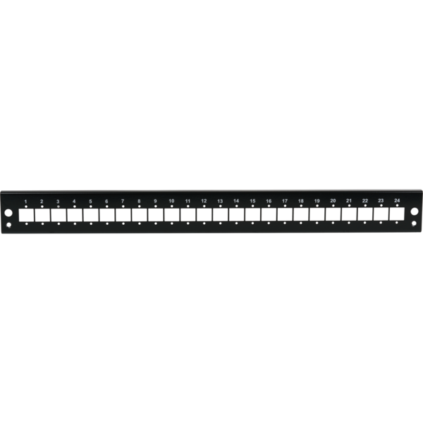 Frontblende 24xE2000®Duplex, E2000®, Compact (RDM) gerade Vers. Sw