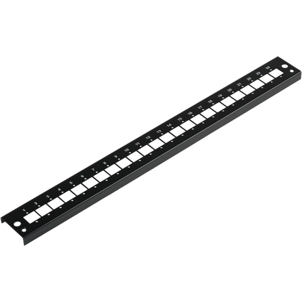 Frontblende 24xE2000®Duplex, E2000®, Compact (RDM) gerade Vers. Sw