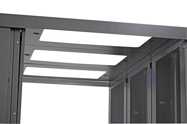 Gangdach für Kalt-/Warmgang, B=600 mm, Gangbreite 1200 mm, RAL9005 Gangdach für Kalt-/Warmgang, B=600 mm, Gangbreite 1200 mm, RAL9005