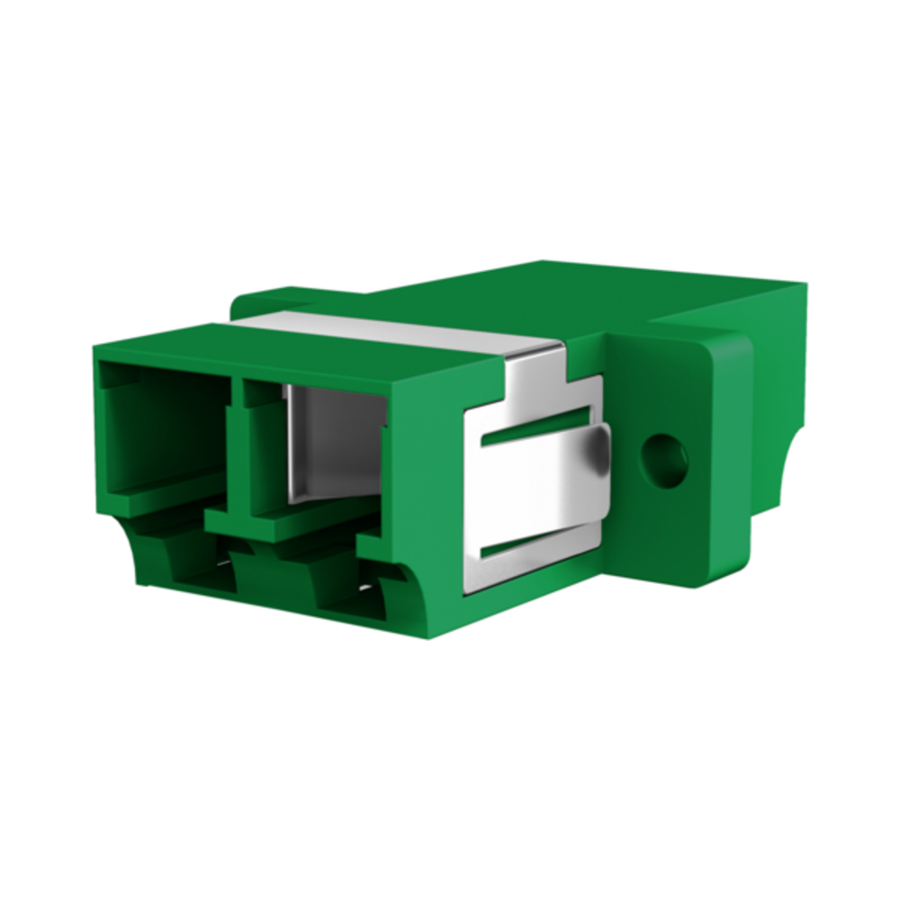 Glasfaser Kupplungen Kupplung LC/APC Duplex OS2 grün,  - 1 VPE = 12 Stï¿½ck Glasfaser Kupplungen