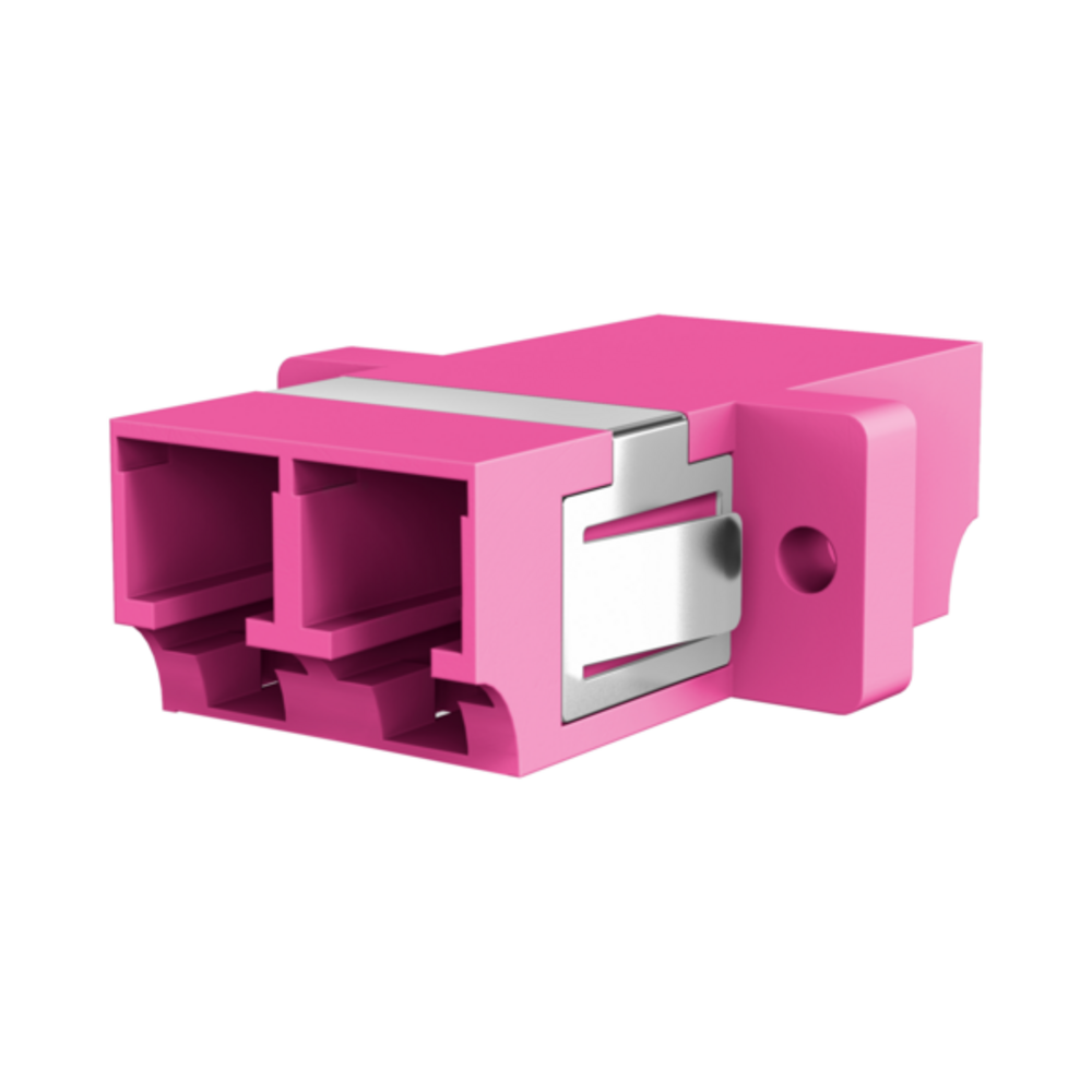 Glasfaser Kupplungen Kupplung LC Duplex OM4 erikaviolett,  - 1 VPE = 12 Stï¿½ck Glasfaser Kupplungen