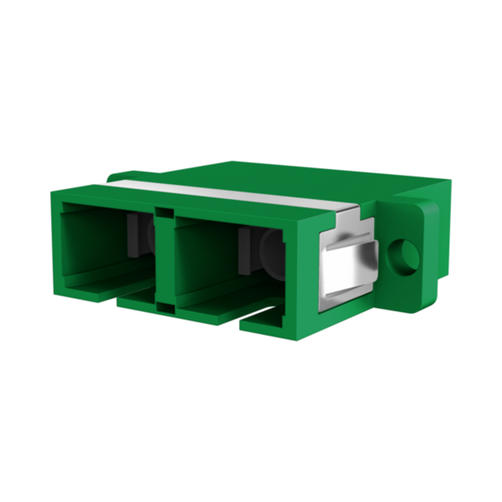 Glasfaser Kupplungen Kupplung SC/APC Duplex OS2 grün,  - 1 VPE = 12 Stï¿½ck Glasfaser Kupplungen