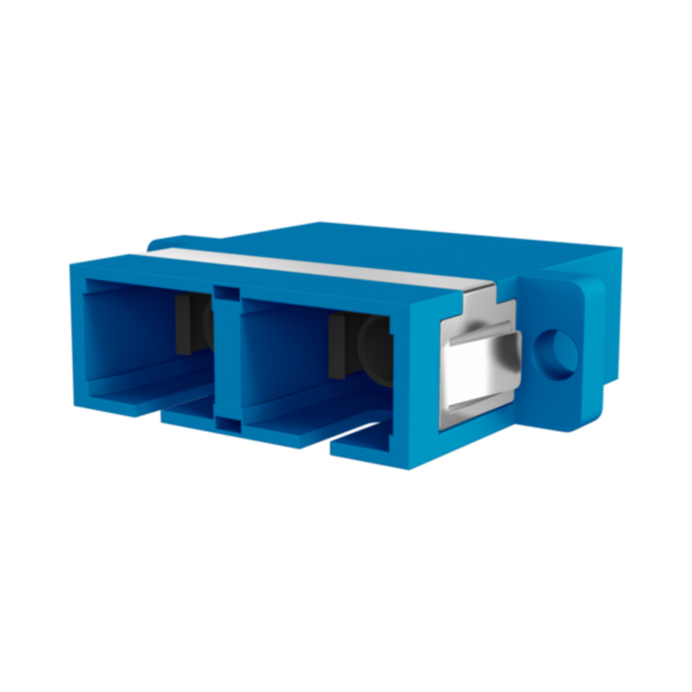 Glasfaser Kupplungen Kupplung SC Duplex OS2 blau,  - 1 VPE = 12 Stï¿½ck Glasfaser Kupplungen
