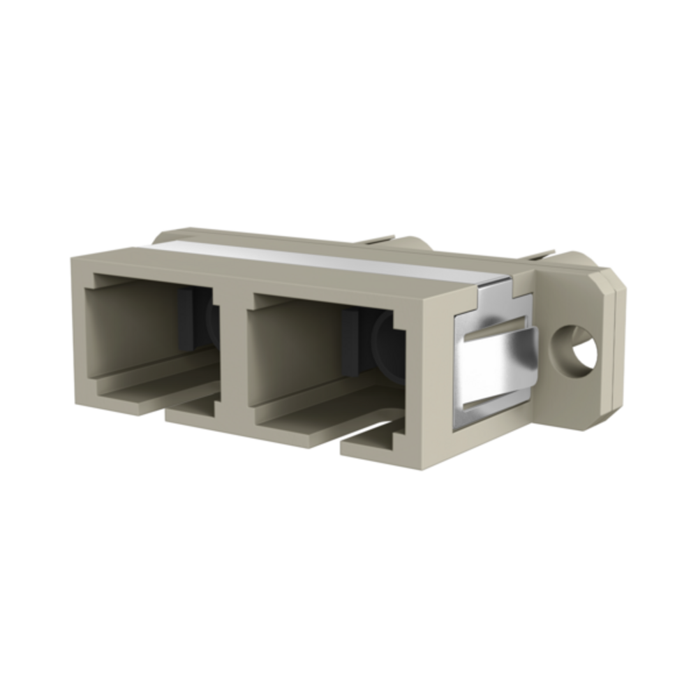 Glasfaser Kupplungen Kupplung SC-ST Duplex OM1-5 beige,  - 1 VPE = 12 Stück Glasfaser Kupplungen