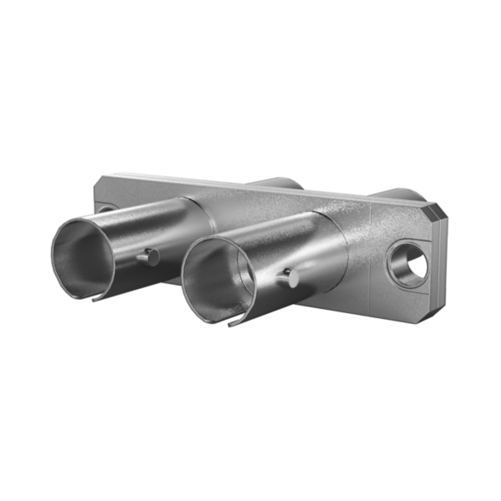 Glasfaser Kupplungen Kupplung ST Duplex OS2 Metallgehäuse,  - 1 VPE = 12 Stï¿½ck Glasfaser Kupplungen
