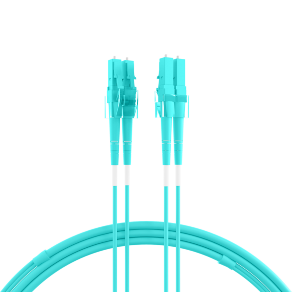 Glasfaser Patchkabel Duplex Patchkabel LC-LC OM3, 2m LSZH 1,2mm aqua - 1 VPE = 10 Stï¿½ck