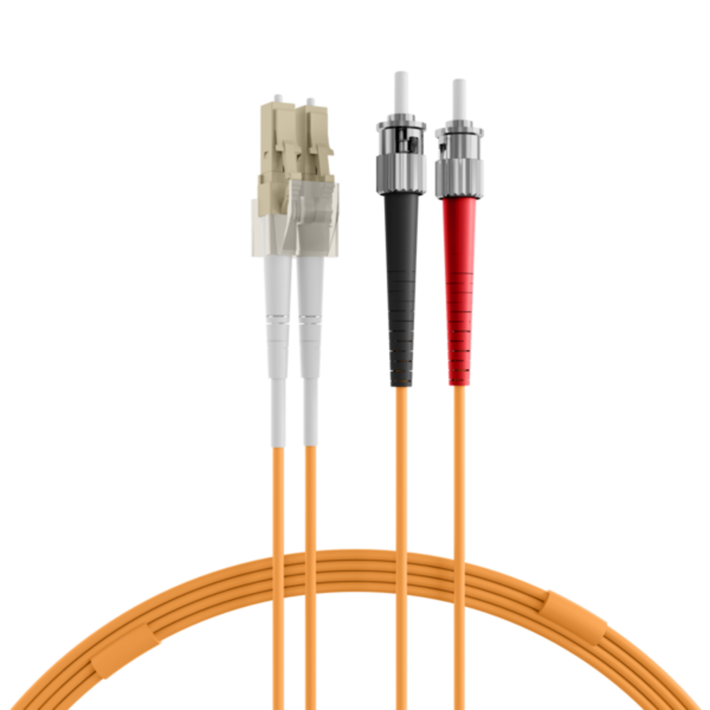 Glasfaser Patchkabel Duplex Patchkabel LC-ST OM2, 3m LSZH 2mm orange - 1 VPE = 10 Stï¿½ck Glasfaser Patchkabel