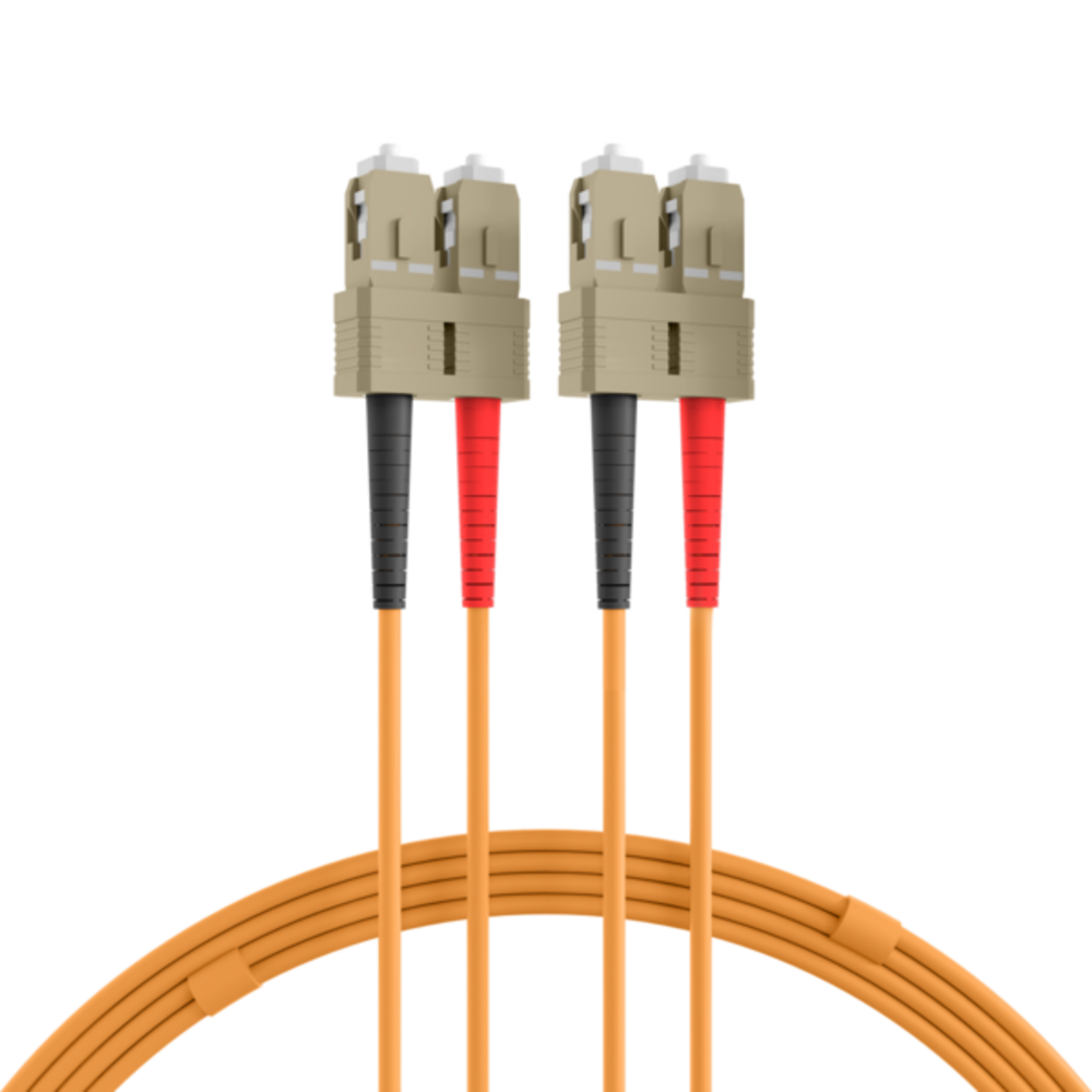 Glasfaser Patchkabel Duplex Patchkabel SC-SC OM2, 0,5m LSZH 3mm orange - 1 VPE = 10 Stï¿½ck Glasfaser Patchkabel