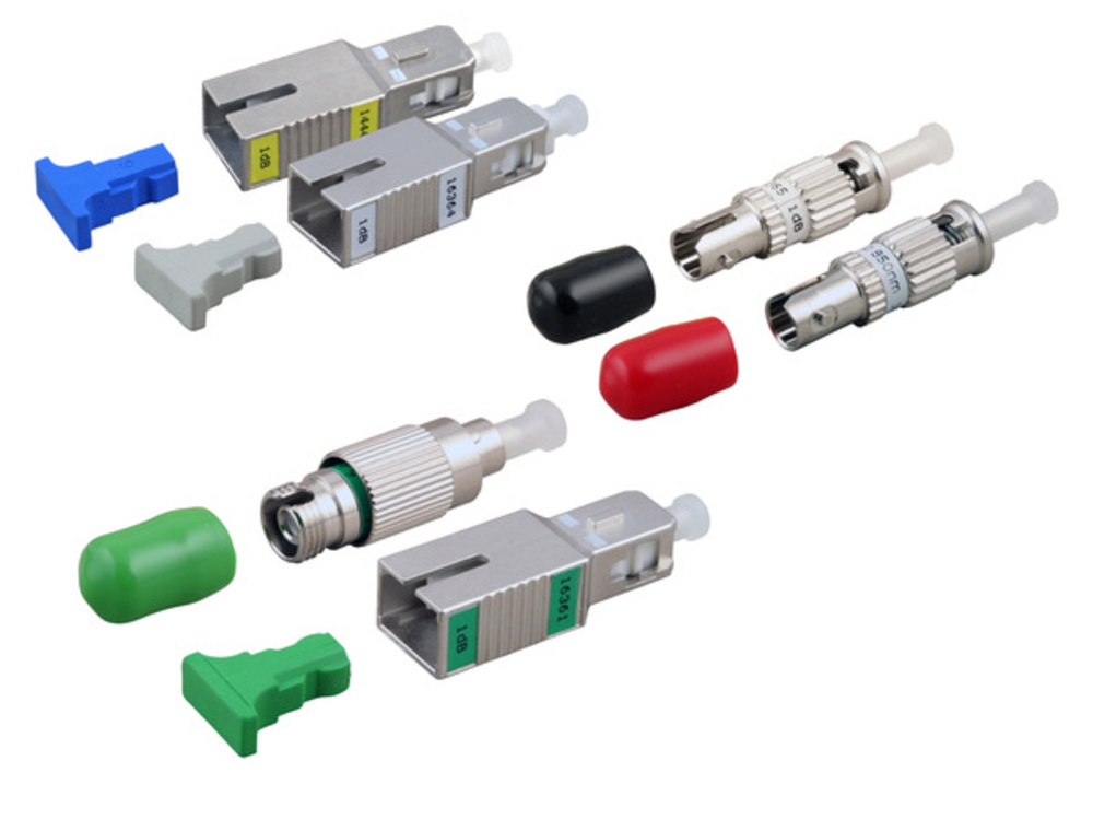 Glasfaser Stecker  Dämpfungsglied LC/SPC 1 dB,Return Loss, 45 dB, SM, blau - 1 VPE = 100 Stück Glasfaser Stecker