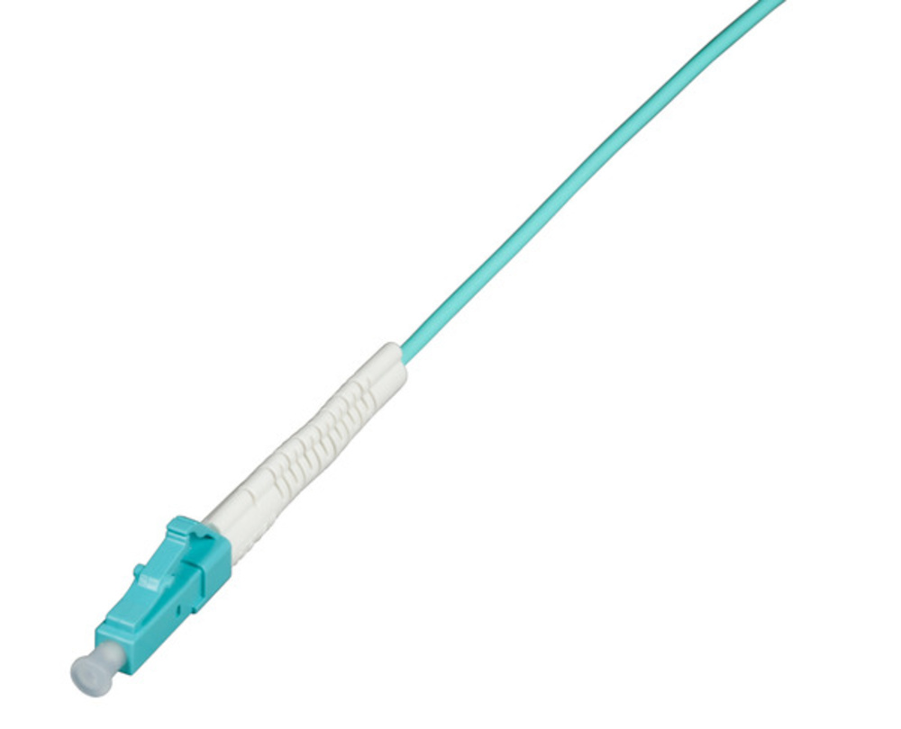 Glasfaser Stecker  Knickschutz LC weiß 2,0mm flexibel,  - 1 VPE = 100 Stück Glasfaser Stecker