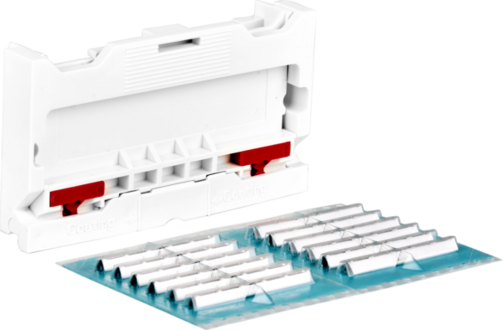 Glasfaser Verteiler Spleißschutzpresse inkl. 12 Stk., Spleißschutz - 1 VPE = 10 Stück Glasfaser Verteiler