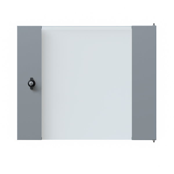 Glastür für X-Rack Wandgehäuse -- 9HE grau RAL7035 3/3