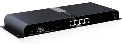 Hdbit HDMI Extender/Splitter mit IR, 4 Wege, 120m Hdbit HDMI Extender/Splitter mit IR, 4 Wege, 120m