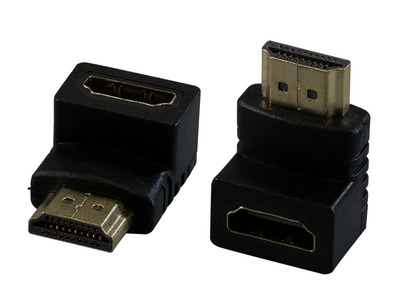 HDMI Adapter Typ A, Stecker/Buchse 90° gewinkelt