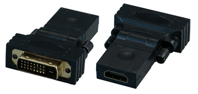 HDMI? /-DVI 24+1 Adapter, Typ A Bu auf DVI-D24+1 St 360° HDMI? /-DVI 24+1 Adapter, Typ A Bu auf DVI-D24+1 St 360°