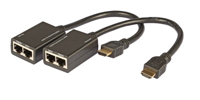 HDMI Extender Cat.5e/6 30m, unterstützt -- 3D/1080p, HDCP