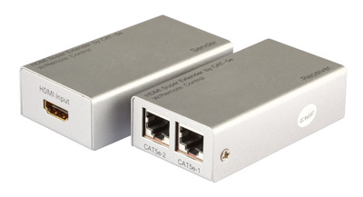 HDMI Extender Cat.5e/6 60m, 3D/1080p -- HDCP, inkl. FB