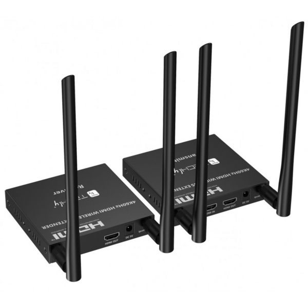 HDMI Extender Set 4K 60Hz Wireless 5G, bis zu 50m 1 zu 1 Übertragung