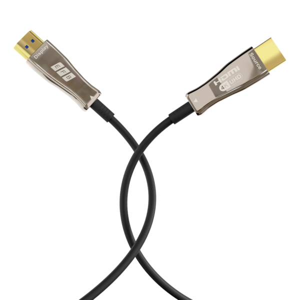 HDMI Glasfaserkabel AOC aktiv 4K60Hz 18 Gbit/s -- 50m schwarz komp. mit HDMI 2.0