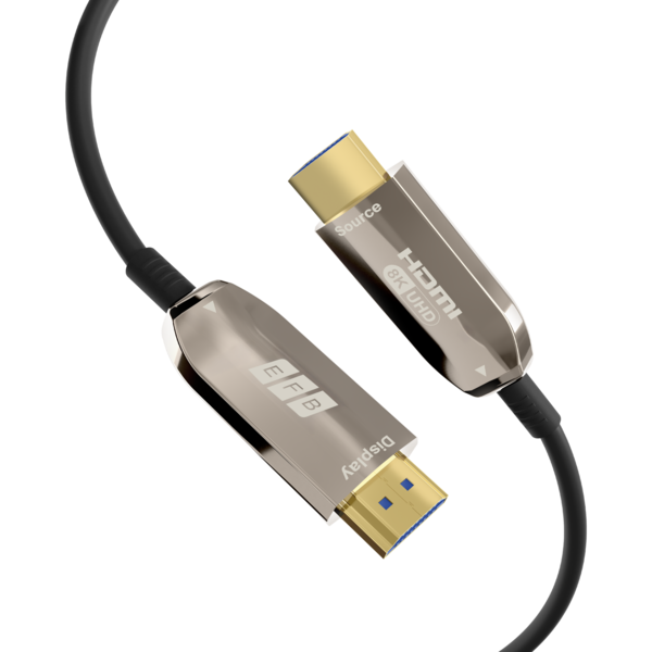 HDMI Glasfaserkabel AOC aktiv 8K60Hz 48 Gbit/s -- 10m schwarz komp. mit HDMI 2.1/2.0
