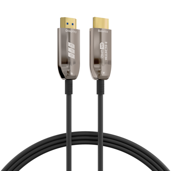 HDMI Glasfaserkabel AOC aktiv 8K60Hz 48 Gbit/s, 15m schwarz komp. mit HDMI 2.1/2.0 HDMI