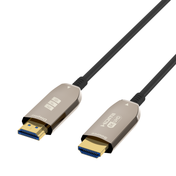 HDMI Glasfaserkabel AOC aktiv 8K60Hz 48 Gbit/s -- 30m schwarz komp. mit HDMI 2.1/2.0