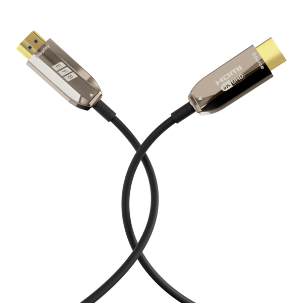 HDMI Glasfaserkabel AOC aktiv 8K60Hz 48 Gbit/s -- 30m schwarz komp. mit HDMI 2.1/2.0