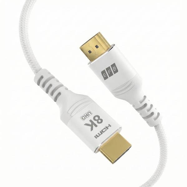 HDMI Kabel Ultra High-Speed 8K60Hz 48 Gbit/s, 0,5m weiß komp. mit HDMI 2.1/2.0