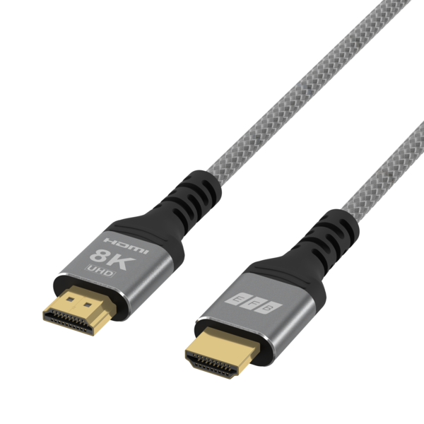 HDMI Kabel Ultra High-Speed 8K60Hz 48 Gbit/s -- 3m grau komp. mit HDMI 2.1/2.0
