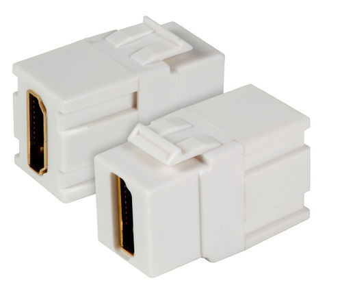 HDMI Snap-In Adapter weiss Typ A Buchse / Typ A Buchse HDMI Snap-In Adapter weiss Typ A Buchse / Typ A Buchse
