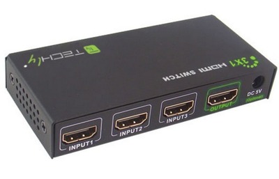 HDMI Switch 4K, UHD, 3D, 3-Port -- 