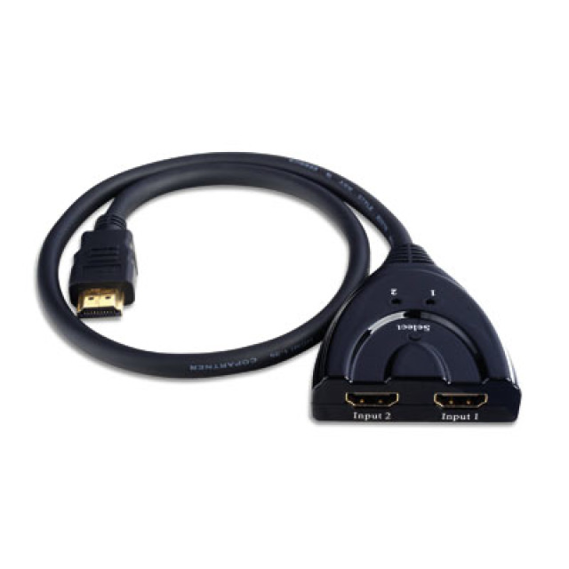 HDMI Switch Full HD, 1080p, 3D, 2 Wege HDMI Switch Full HD, 1080p, 3D, 2 Wege