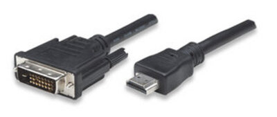 HDMI zu DVI-D Anschlusskabel Schwarz 1 m