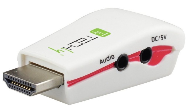 HDMI zu VGA Konverter mit kompaktem Audio