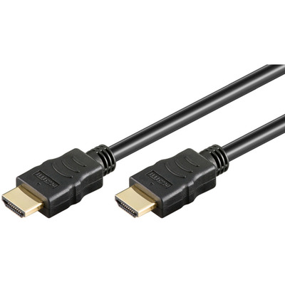 High Speed HDMI Kabel mit Ethernet -- schwarz, 1,5m