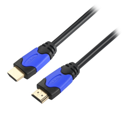 HighSpeed HDMI Kabel w. Ethernet, Premium Certif. 4K60Hz A-A St-St, 1m, schwarz