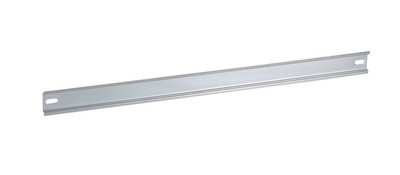 Hutprofil zur 19 Montage, 482 x 35 x 7,5 mm, Stahl verzinkt, 2 x Montagelochung Hutprofil zur 19 Montage, 482 x 35 x 7,5 mm, Stahl verzinkt, 2 x Montagelochung