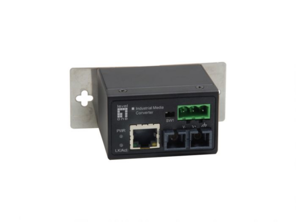 Hutschienen Single-Mode Industrie Media Konverter, 10/100, RJ45 auf SC Industrial Ethernet