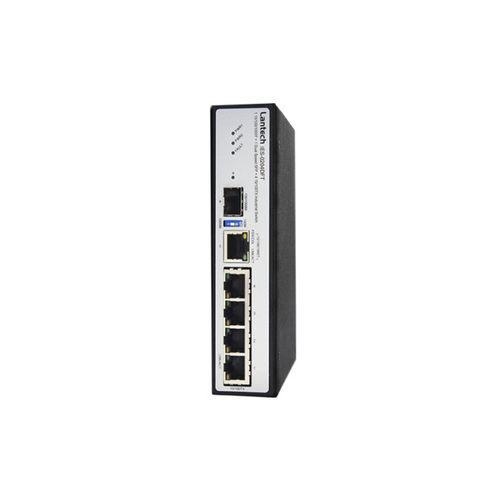 Hutschienen-Switch 4x10/100TX, 1x 1000T, 1x Dual speed SFP Hutschienen-Switch 4x10/100TX, 1x 1000T, 1x Dual speed SFP