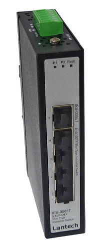 Hutschienen-Switch 5x10/100TX -20C - 60C + Alarmkontakte