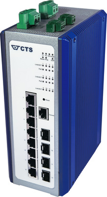 Hutschienen Switch 8x RJ45 10/100/1000T -- PoE++,4x 100/1000 SFP Hutschienen Switch 8x RJ45 10/100/1000T -- PoE++,4x 100/1000 SFP