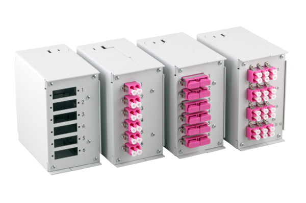 Hutschienenbox Frontblende leer -- für 12x ST-Simplex