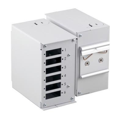 Hutschienenbox Gehäuse leer -- ohne Frontblende