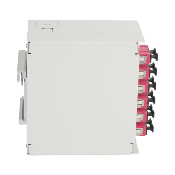 Hutschienenbox OM4 6xSC-Duplex Kupplung -- ohne Pigtails